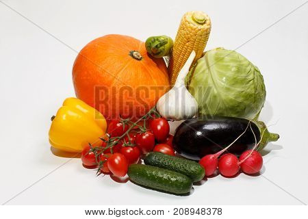 ingredients of salad can give many recipes of a diet