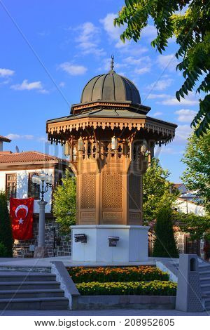 Historical fountain in Hamanonu, Ankara - Turkey