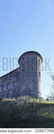 Detail Of Medieval Castle In Calice Al Cornoviglio