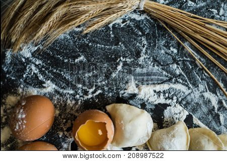 Culinary cooking kitchen handmade countryside preparation restaurant food rustic organic background