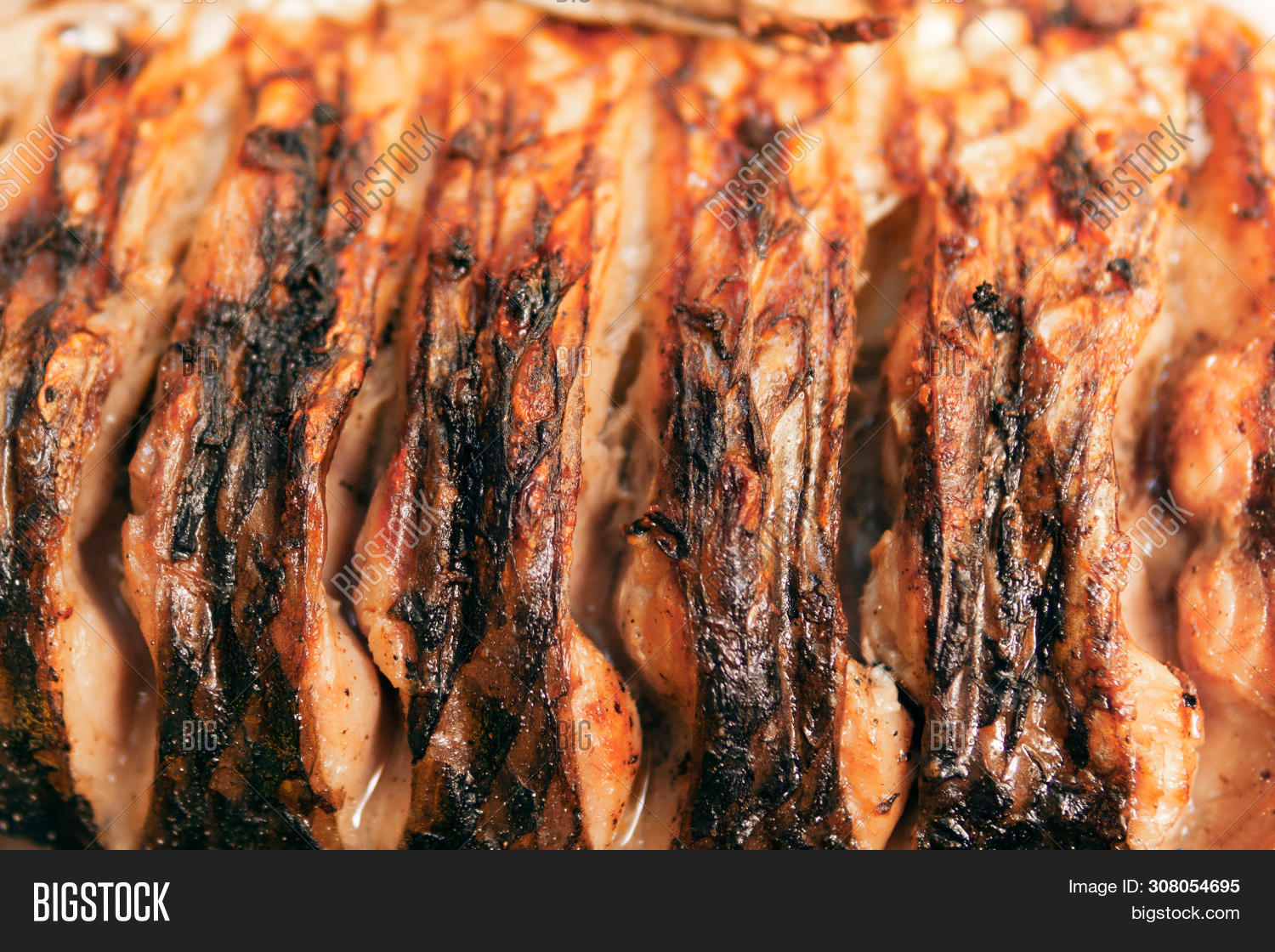 Cooking Fish On Grill Image & Photo (Free Trial) | Bigstock
