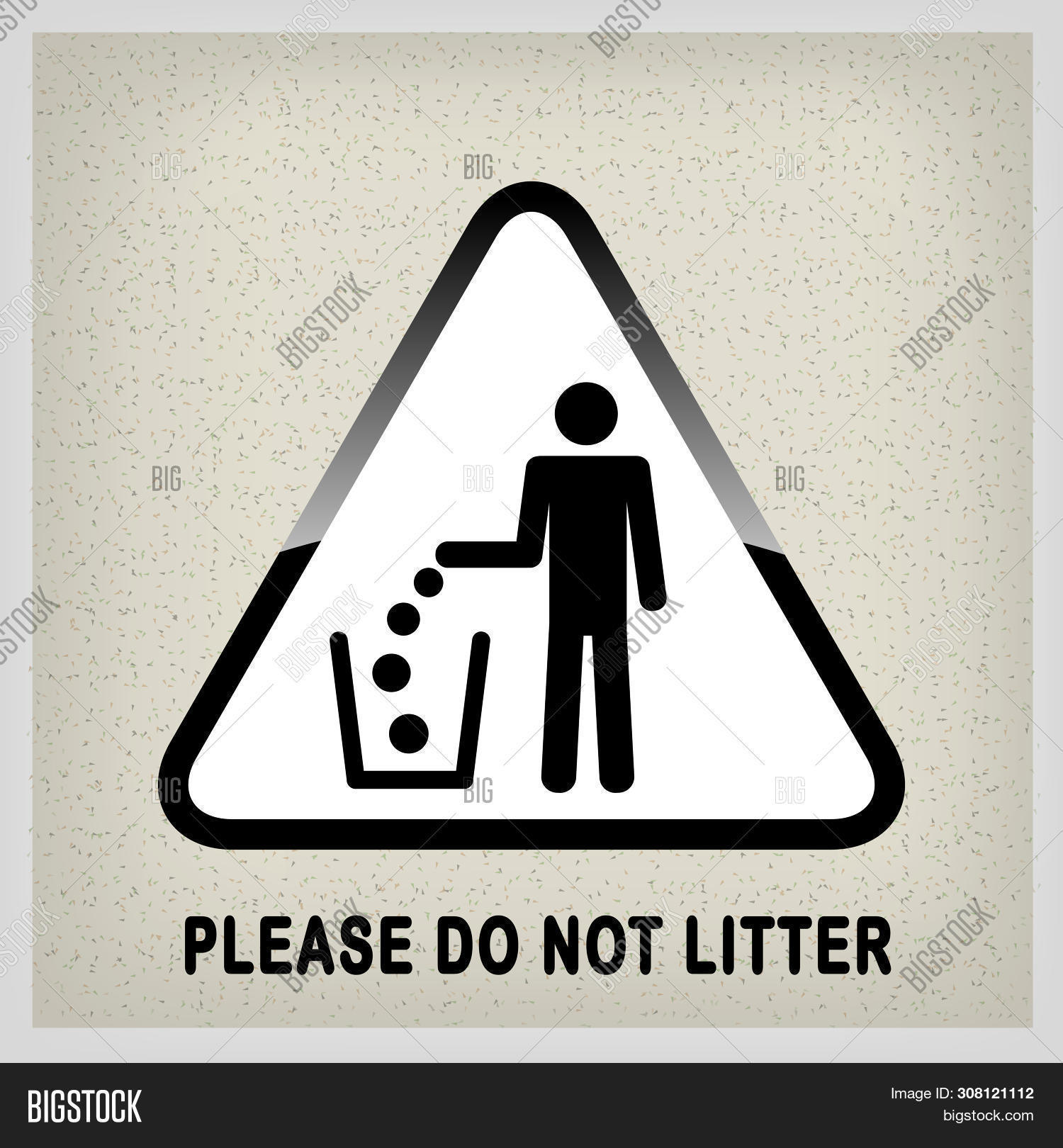 Do Not Litter, Sign On Image & Photo (Free Trial) Bigstock
