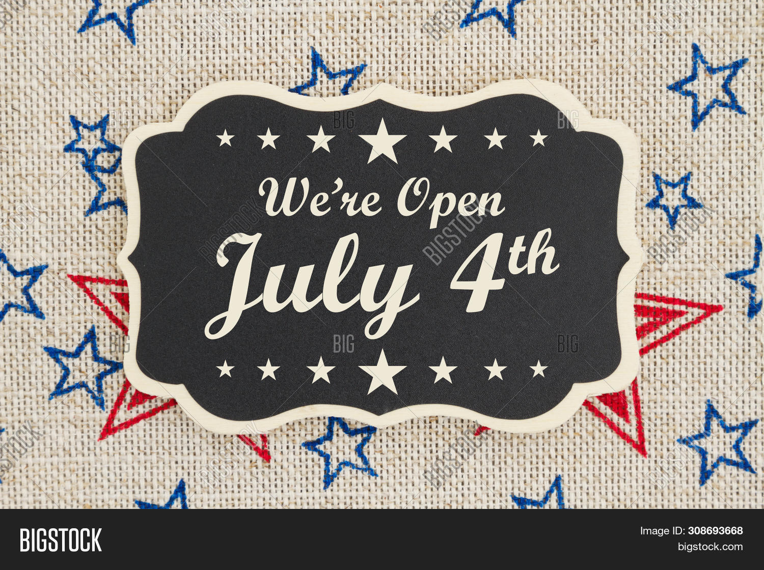 We Open July 4th Text Image & Photo (Free Trial) Bigstock