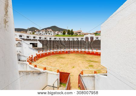Guatavita,  Colombia June 16 Bulls Ring Named Colombia Square In Guatavita Village. It Was Built In 