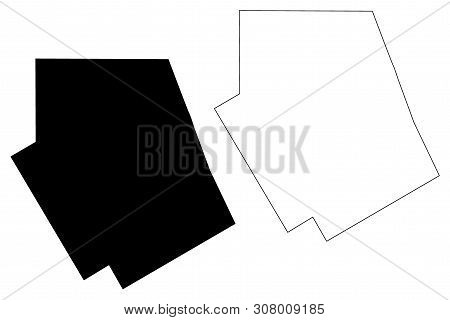 Erath County, Texas (counties In Texas, United States Of America,usa, U.s., Us) Map Vector Illustrat