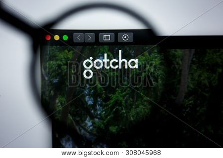 Los Angeles, California, Usa - 12 June 2019: Illustrative Editorial Of The Gotcha Group Website Home