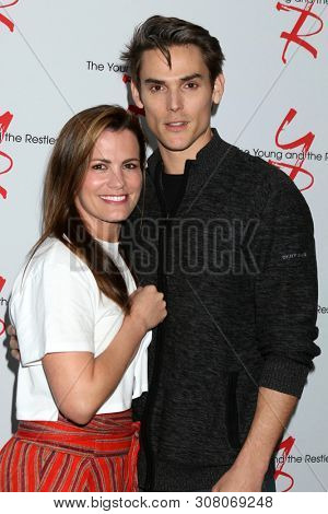 LOS ANGELES - JUN 23:  Melissa Claire Egan, Mark Grossman at the Young and The Restless Fan Club Luncheon at the Marriott Burbank Convention Center on June 23, 2019 in Burbank, CA