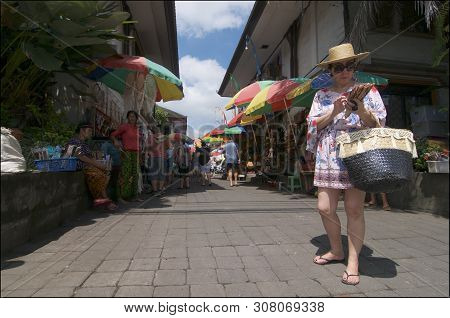 Ubud, Bali, Indonesia - 12th April 2019 : Picture Of The Famous Tourist Attraction In Ubud The Art M
