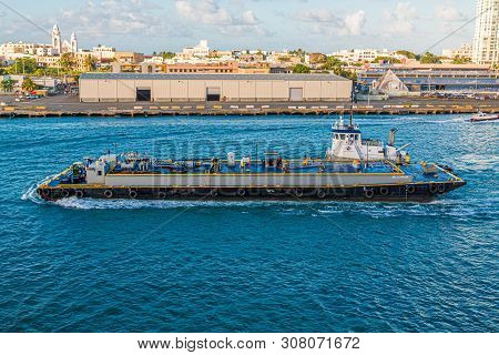 San Juan, Puerto Rico - December 11, 2016: San Juan Serves As A Major Tourist Hub To The Rest Of The