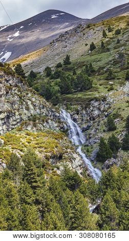 Very Nice Valley In Mountain Pyrenees Of Spain (valley Name Is Vall De Nuria)