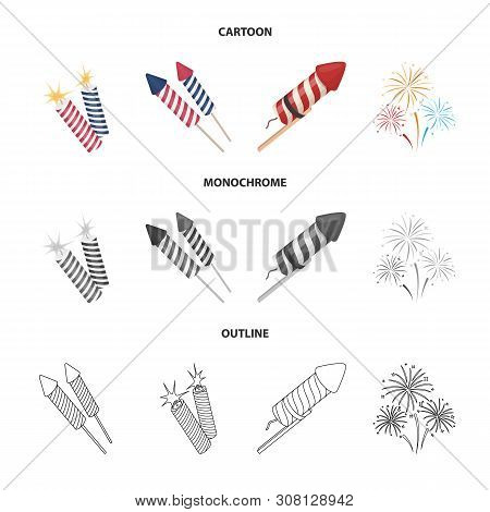 Vector Design Of Festival And Summer Logo. Collection Of Festival And Holiday Vector Icon For Stock.