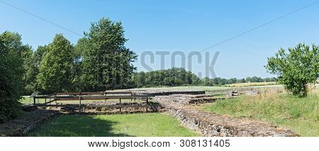 Abandoned Castle Arnsburg At Muschelheim In The Wetterau Hesse Germany