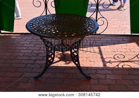 Small Architectural Forms In The Park, Benches