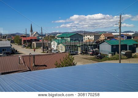 A Scenic View Of Nome Alaska As Seen From The Window Of The Local Radio Station.