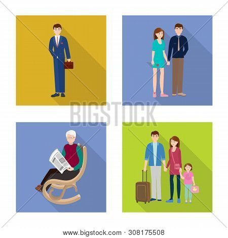 Vector Illustration Of Generation And Happy Icon. Collection Of Generation And Avatar Stock Vector I