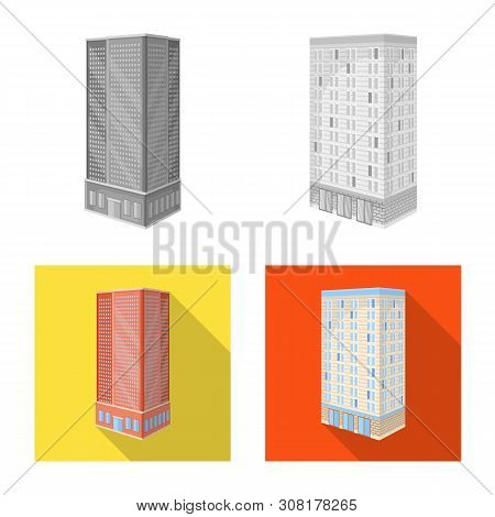 Vector Illustration Of Construction And Building Symbol. Set Of Construction And Estate Vector Icon 