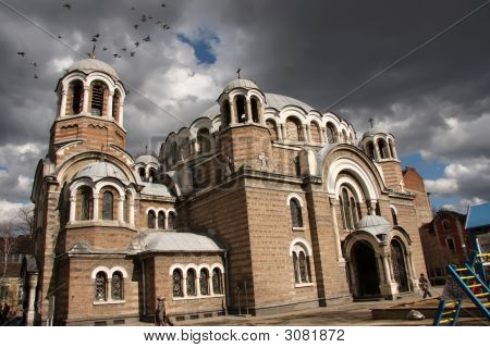 Stormachtige kerk