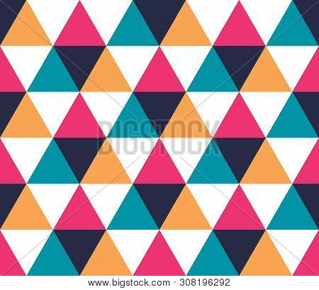 Triangular Background. Seamless Geometric Pattern. Seamless Abstract Triangle Geometrical Background