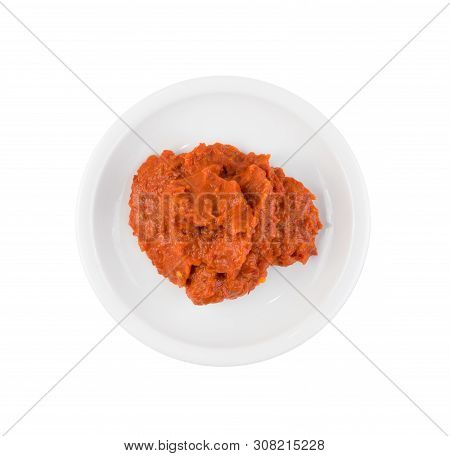 Ajvar Or Pindjur Orange Vegetable Spread Made From Bell Peppers
