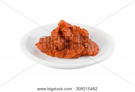 Ajvar Or Pindjur Orange Vegetable Spread Made From Bell Peppers