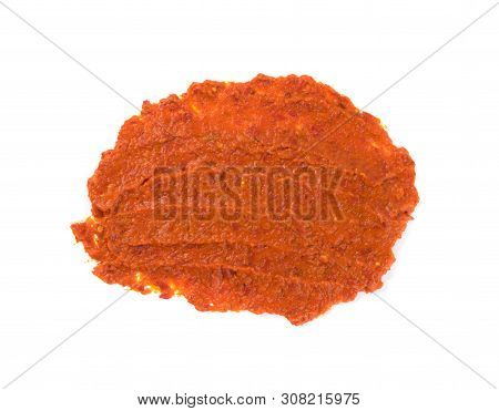 Ajvar Or Pindjur Orange Vegetable Spread Made From Bell Peppers