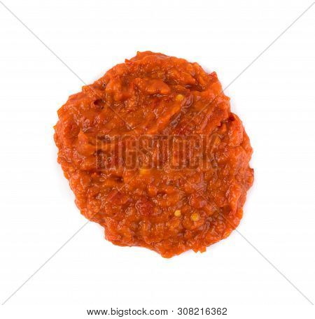 Ajvar Or Pindjur Orange Vegetable Spread Made From Bell Peppers