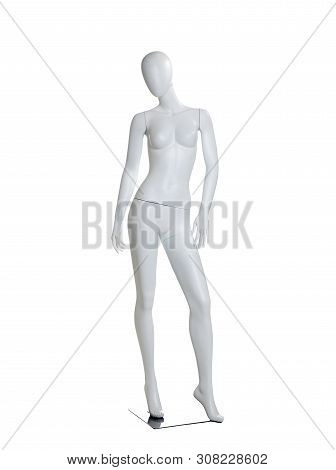 Beautiful Female Mannequin Isolated On White Background