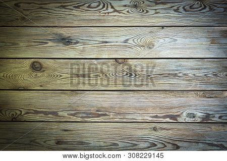 Texture Wood Plank Dark Color. Background Table Wooden Free. Harvesting Wood Horizontal Boards. Simi