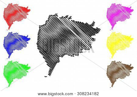 Taiz Governorate (governorates Of Yemen, Republic Of Yemen) Map Vector Illustration, Scribble Sketch