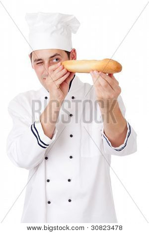 Baker. Na białym tle nad białym.