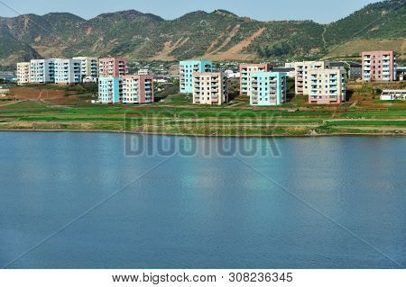 North Korea. Coastal Urban-type Settlement On The Coast Of The Japanese Or Eastern Sea Near Wonsan