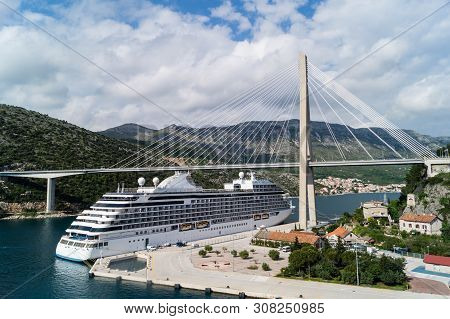 Most Famous Franjo Tudjman Bridge In Dubrovnik Croatia