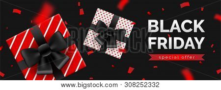 Black Friday Sale Banner, Template For Social Media Post Promotion.