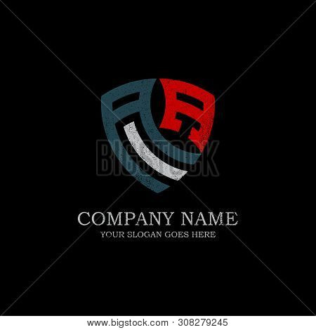 Initial Aa Letter Logo Inspiration, Vintage,rustic Or Retro Style, Shield Company Logo Vector