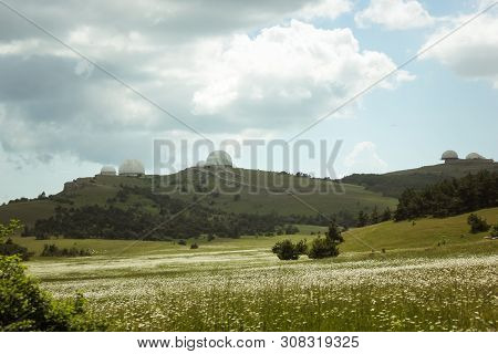 The Beautiful View Of Ai-petri Mountain. The Mountains And The Sea Of Crimea. Mountain And Sea Lands