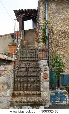 Mougins, France - April 03, 2019: Mougins Is A Commune In Southeastern France That Is A Great Place 