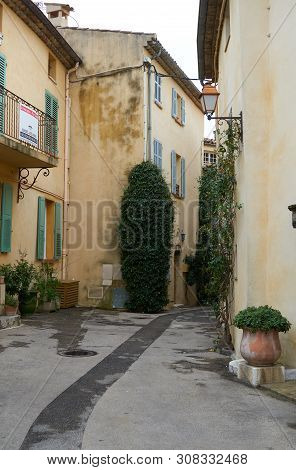 Mougins, France - April 03, 2019: Mougins Is A Commune In Southeastern France That Is A Great Place 