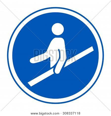 Ppe Icon.use Handrail Symbol Sign Isolate On White Background,vector Illustration Eps.10