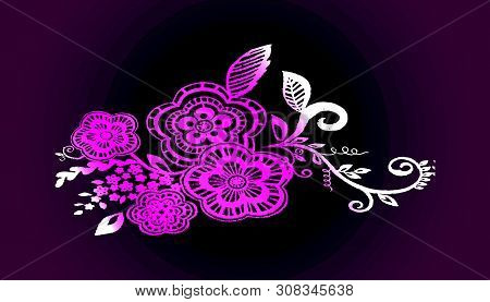 Beautiful Abstract Flower Ornament Design.flower Ornament Template. Mandala. Great For Invitation, F