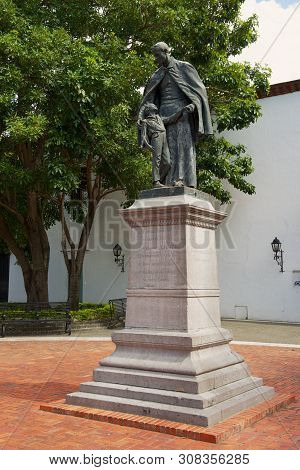 Santo Domingo, Dominican Republic - November 07, 2012: Monument To Don Francisco Billini In Santo Do