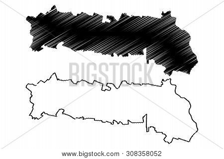 Ialomita County (administrative Divisions Of Romania, Sud - Muntenia Development Region) Map Vector 