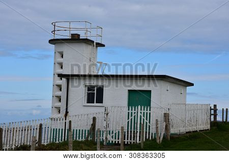 St Bees Head Coastguard Station Located On The Sea Cliffs.