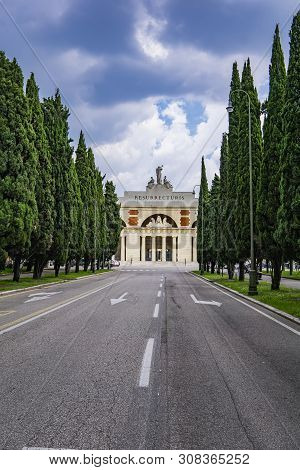 View At Cimitero Monumentale Di Verona In Italy, Built In 1828