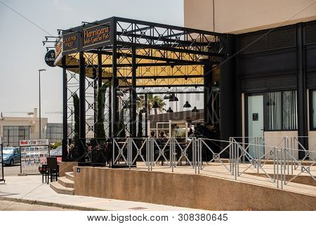Entre Naranjos, Alicante, Spain - June 26 2019 : Flannigans Irish Gastro Pub Recently Opened After L