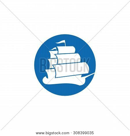 Sailing Boat Logo Template Illustration Design. Vector Eps 10.