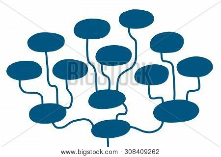 Mind Map Hand Drawn Vector Illustration In Cartoon Style