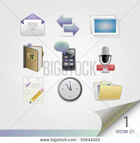 Set di icone web