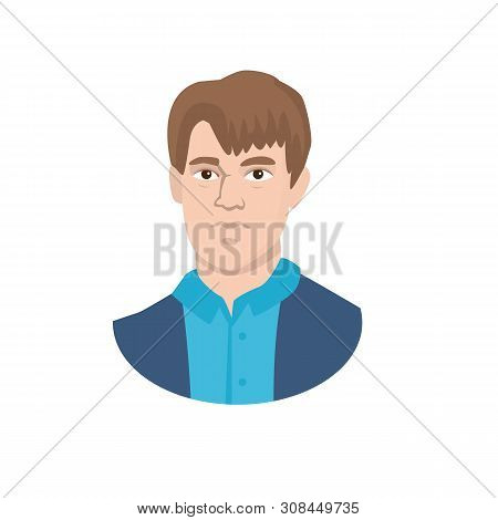 Vector Design Of Man And Face Sign. Set Of Man And Young Stock Vector Illustration.