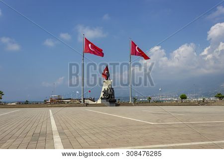 Cumhuriyet Meydanı. Turkish Meaning: Republic Square In Iskenderun, Hatay - Turkey. Date: 06/17/2019