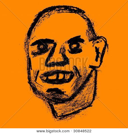 행복 하 게 웃는 남자 그림